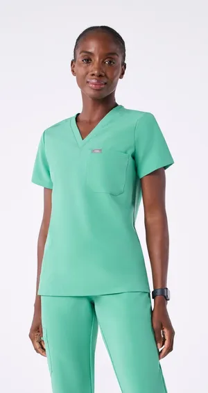 FIGS SURGICAL GREEN CATARINA Scrub Top Size XXL Hospital Uniform Nurse thumbnail 1