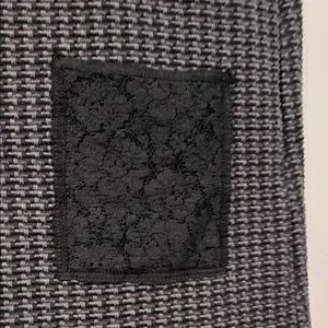 Anthropologie Black and‎ Gray Dress with Lace Accents medium thumbnail 4