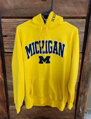 michigan hoodie Yellow Size M thumbnail 1