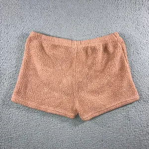 Sherpa Fleece Loungewear Shorts Women XL‎ Drawstring Cozy Soft thumbnail 2