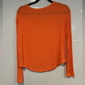 Orange Aerie‎ Long Sleeve Ribbed Top thumbnail 4