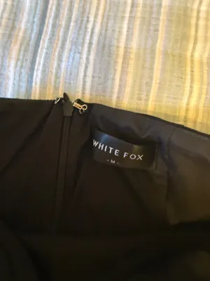 White Fox Black Strapless Dress thumbnail 3