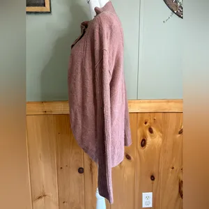 Free People Soft Mauve Knit Cardigan Wool and Alpaca Blend. Size M thumbnail 5