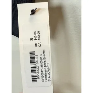 Nike Seamless Sports Bralette Womens Size S Black Keyhole Back 858733-010 thumbnail 6