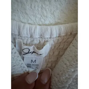 Japan Cream Crochet Knit Bodice Maxi Dress Sleeveless Boho Summer Smocked Back M thumbnail 3