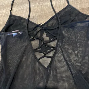Victoria's Secret Black Lace Embroider Slip Dress thumbnail 5