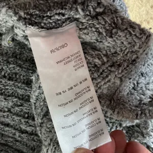 Free People On Your Side Cable Knit Sweater Womens XS Grey Cropped Pullover thumbnail 5