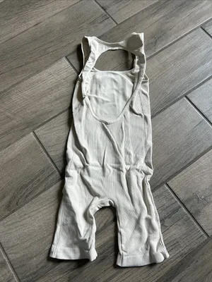Sleeveless Romper in Cream Size XS thumbnail 2