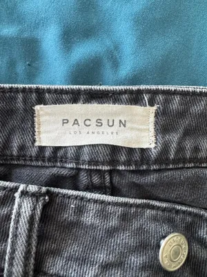 Black PacSun Mom Jean Shorts High-Waisted thumbnail 7