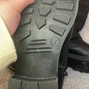 Target Black combat motorcycle boots vegan leather size 7 thumbnail 5