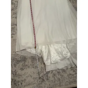 Lulus Forever Promised White Chiffon Embroidered Sequin Maxi Dress Size Medium thumbnail 8