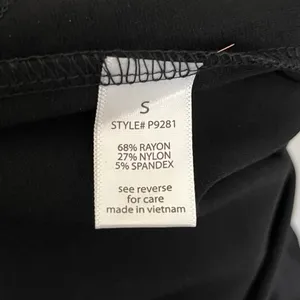 NWT Women’s Full Panel Maternity Leggings in Black Size Small thumbnail 7