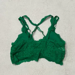 Aerie Green Padded Lace Bralette thumbnail 2