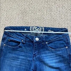 SO Women's Dark Blue Ankle Jeans thumbnail 5