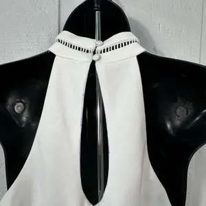 Bardot White High Keyhole Neck Sleeveless Dress Size Small NWOT thumbnail 9
