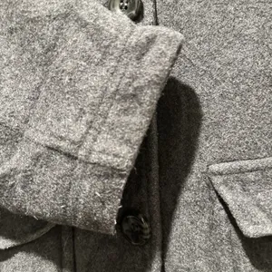 LL Bean Womens Gray Wool Blend Thinsulate Insulated Field Coat Jacket Large thumbnail 5