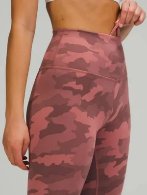 Lululemon Wunder Train High-Rise Crop 23"Heritage 365 Camo Brier Rose Multi thumbnail 2