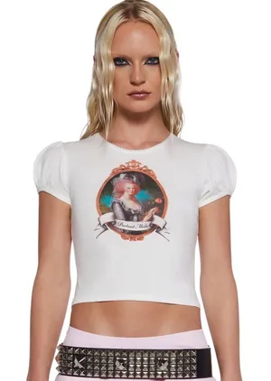 Dolls Kill Portrait baby tee thumbnail 1