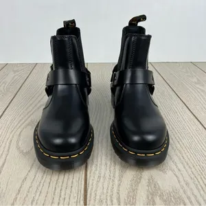 Dr. Marten's Wincox Smooth Leather Buckle Boots EU 37/L 6/M 5 Black $180 thumbnail 3