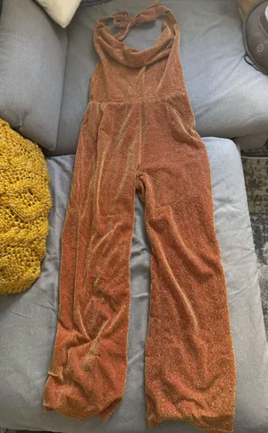 Pepper mayo sparkle cowl neck jumpsuit thumbnail 3