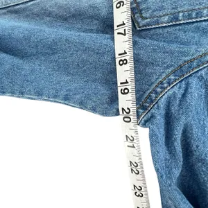 Don't Mess With Texas Jean‎ Jacket Womens XL Blue Denim Studded Western Cowgirl thumbnail 6