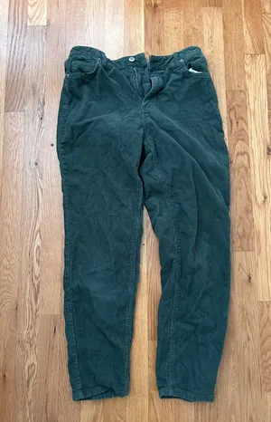 BDG Dark Green Corduroy  Pants thumbnail 1