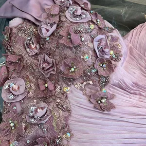 Sarafia Couture Silk Purple Lavender Formal Gown Dress Mother of The Bride Sz 8 thumbnail 7