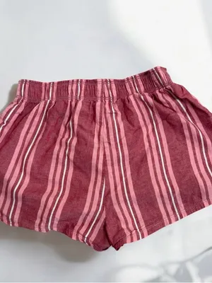 Colsie Striped Boxer Lounge Shorts XS thumbnail 2