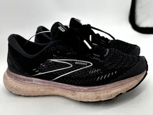Brooks Glycerin 19 Road Running Shoe Athletic Workout Lace Up Black Pink 9B thumbnail 3