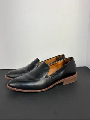 Madewell Black Leather Slip-On Loafers thumbnail 5