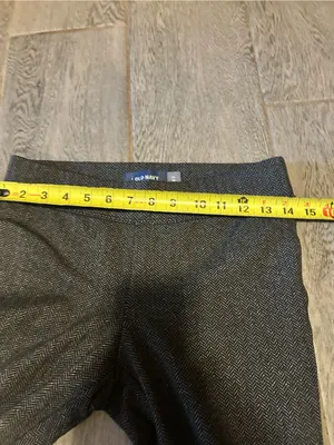 Old Navy black stevie skinny pants - size xs herringbone pattern thumbnail 5