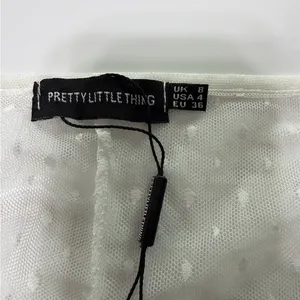 PrettyLittleThing Ivory Mesh Skirt thumbnail 2
