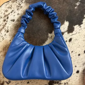 JW PEI Gabbi‎ Ruched Hobo Handbag Classic Blue thumbnail 4