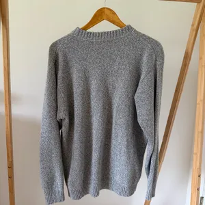 Vintage 90’s American Flag Marled Crewneck Sweater in Gray thumbnail 4