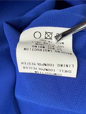 Blaque Label Romper Womens S Cobalt Blue Deep V Back 3/4 Sleeve Pockets thumbnail 8