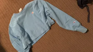 Champion Crewneck cropped blue M thumbnail 4