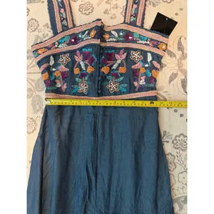 Boston Proper NWT Beaded Embroidered Boho Tencel Maxi Dress 2 thumbnail 7