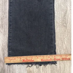 Daze Denim Hug High Rise Cropped Flare Jeans Haunt Faded Grey Black Size 32 thumbnail 10