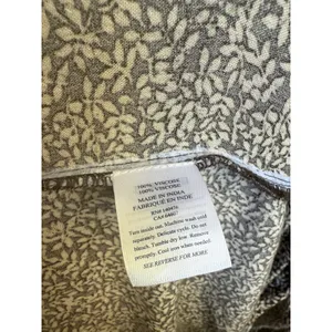Faherty Womens Floral Print Long Sleeve Smocked Waist V Neck Mini‎ Dress Size XL thumbnail 9