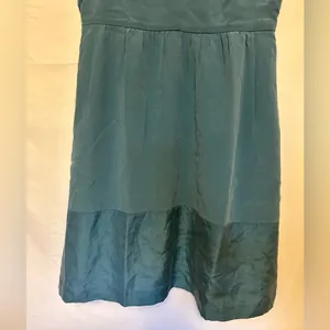 Madewell Silk Bordershine‎ Cami Dress in Teal Size 0 thumbnail 4