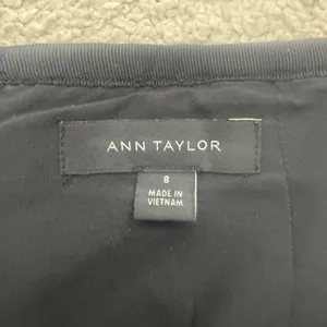 Ann Taylor Black and White Herringbone Skirt thumbnail 4