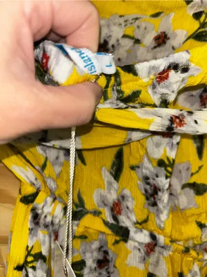blue island Yellow Floral Strapless Jumpsuit thumbnail 3