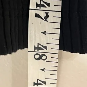 Zara Black Ribbed Knit Mock‎ Neck Sleeveless Bodycon Midi Dress Size Small thumbnail 9