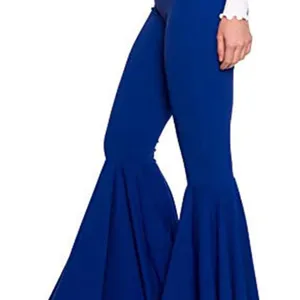 Royal Blue NWOT Fitted High Rise Stretch Flared Women's Pants thumbnail 2