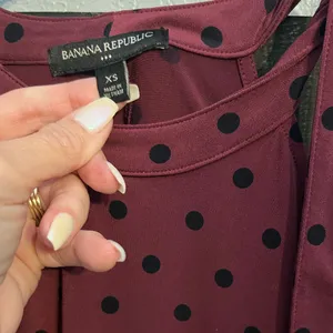 Banana Republic Polka Dot Blouse thumbnail 2