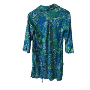 Lilly Pulitzer UPF 50+‎ Pilar Tunic Shirt Dress Long Sleeve Blue A Bit Salty XS thumbnail 7
