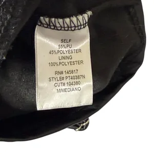 Privy Black Faux Leather Corset Bustier Top PT40387N Medium NWT thumbnail 5