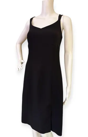 Ann Taylor Classic Elegant Black Sleeveless Dress thumbnail 1