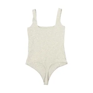 Abercrombie & Fitch Bodysuit Womens Medium Gray Square Neck Soft A&F Collection thumbnail 9