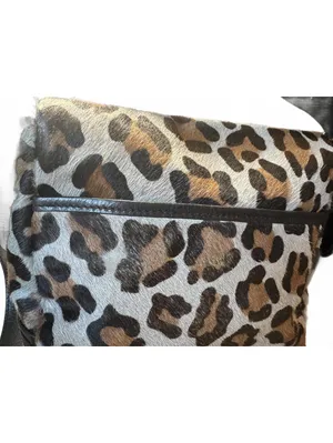 Tory Burch Leopard Print Cow Fur Crossbody Bag thumbnail 3